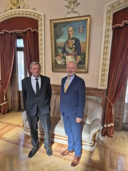 Pracovné stretnutie zástupcov úradu a zástupcov Slovinska pôsobiacich v oblasti obrannej štandardizácie.